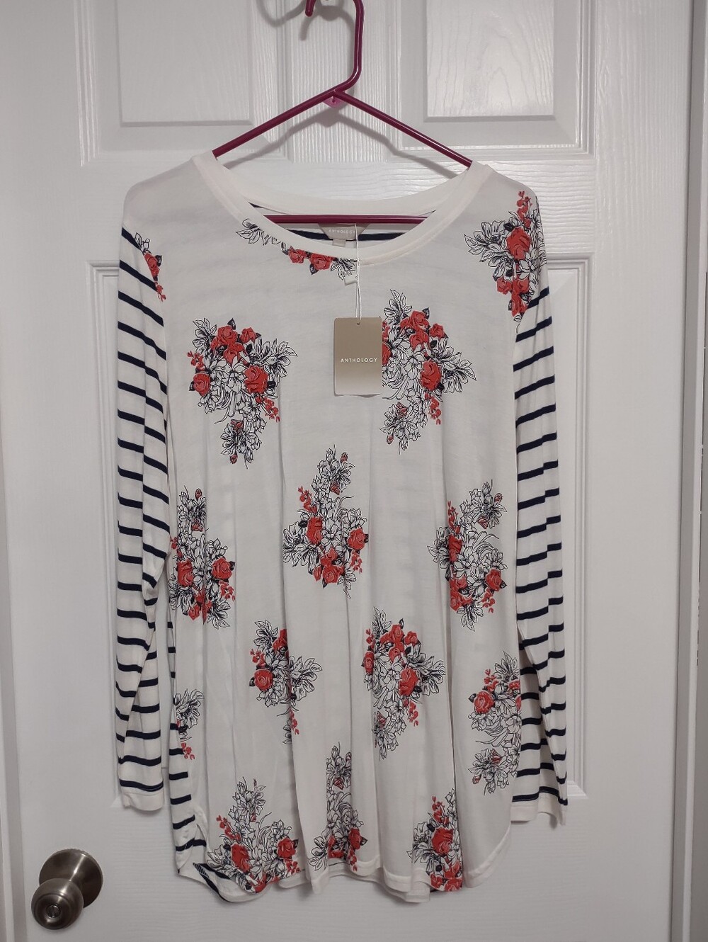 NWT!*Floral L/S Top(16)
